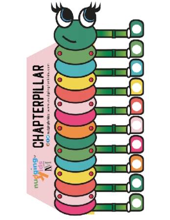 Chapterpillar - Caterpillar Bookmark